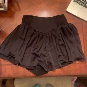 Basic black flow shorts from vestique